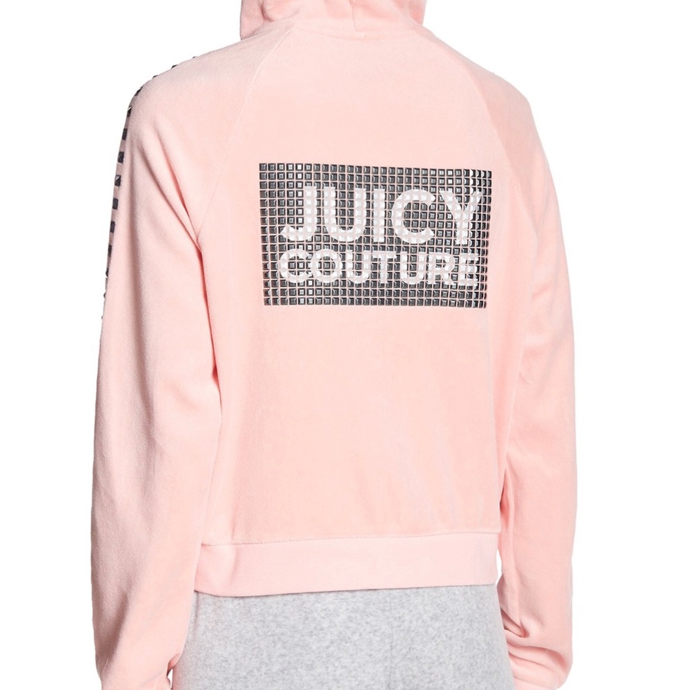 Juicy Couture👑Track Velour Studded Cropped Jacket